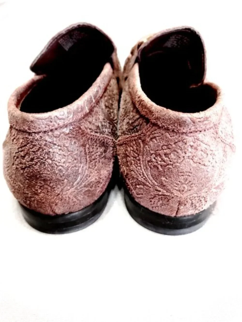 EUC Tallia Patritzio Chocolate Brown Bit Textiled Old Money Dress Loafers Men 10